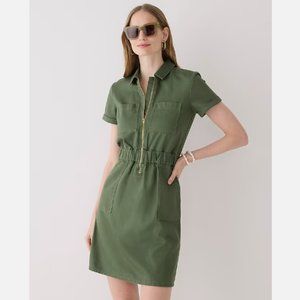 NWT J.Crew Zip-Front Chino Dress - Size 0